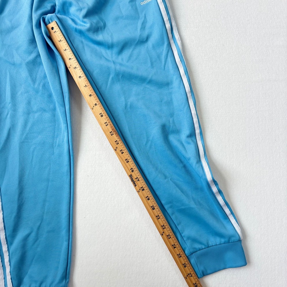 Adidas Originals Women Light Blue Three Stripe Track Pants Joggers  Large NWOT - Picture 6 of 11